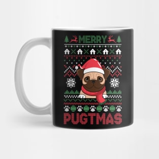 Merry Pugmas ugly christmas sweater Mug